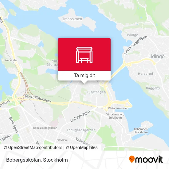 Bobergsskolan karta