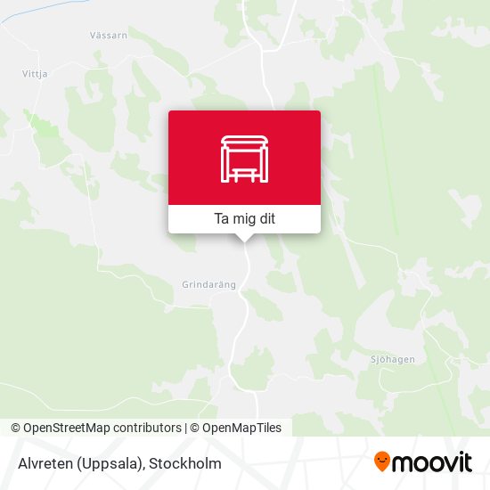 Alvreten (Uppsala) karta