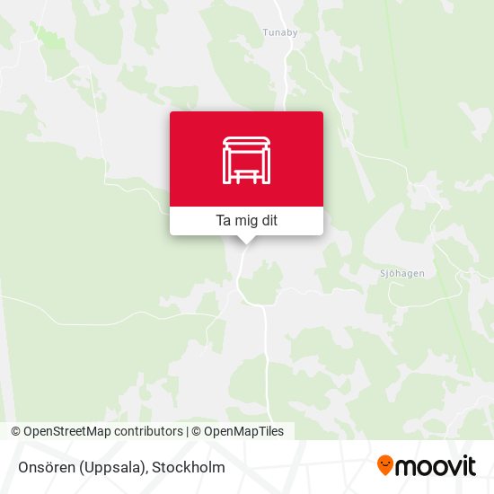 Onsören (Uppsala) karta
