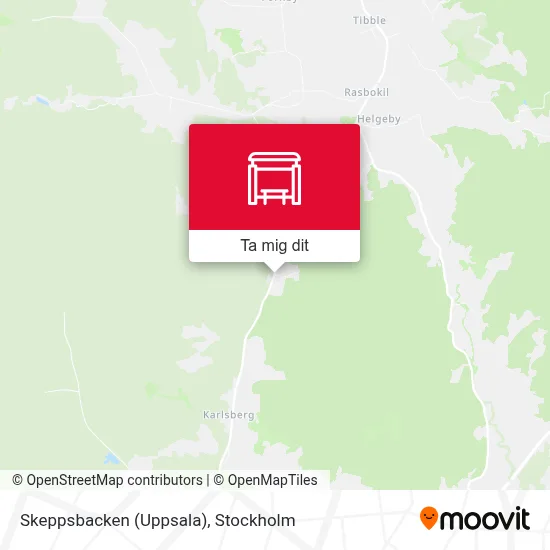 Skeppsbacken (Uppsala) karta