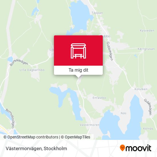 Västermorvägen karta