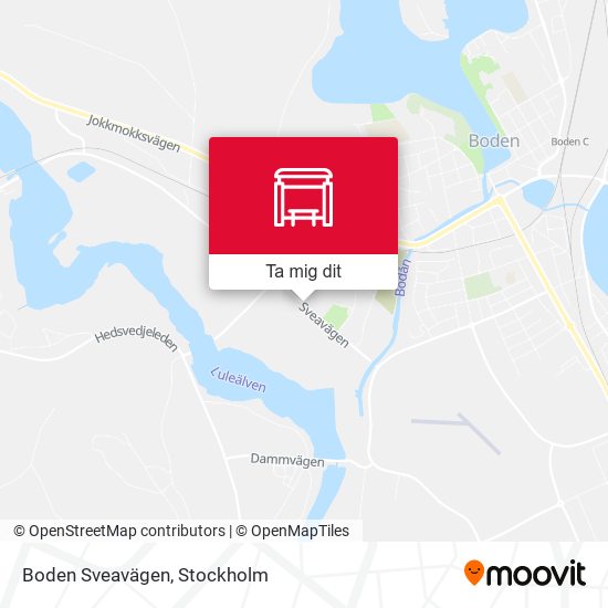 Boden Sveavägen karta