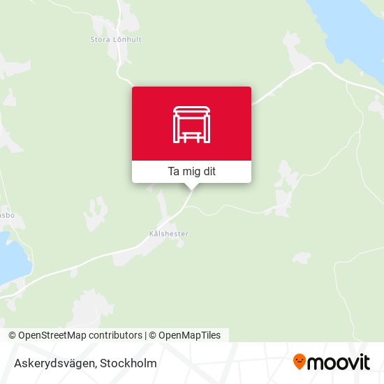 Askerydsvägen karta
