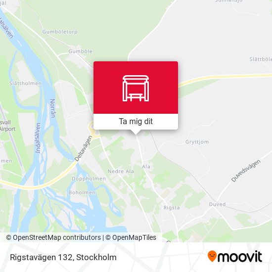 Rigstavägen 132 karta