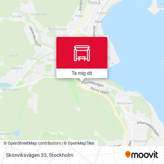 Skönviksvägen 33 karta