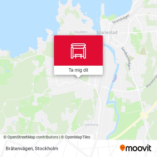 Bråtenvägen karta