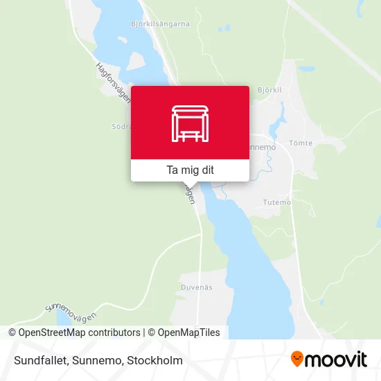 Sundfallet, Sunnemo karta