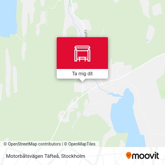 Motorbåtsvägen Täfteå karta