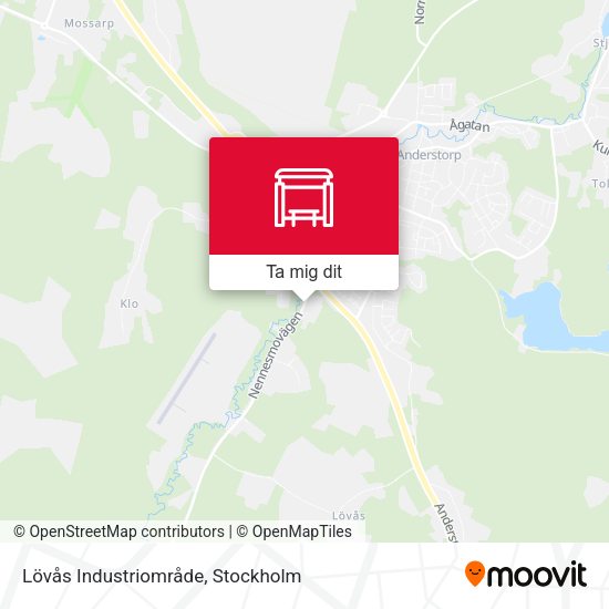 Lövås Industriområde karta
