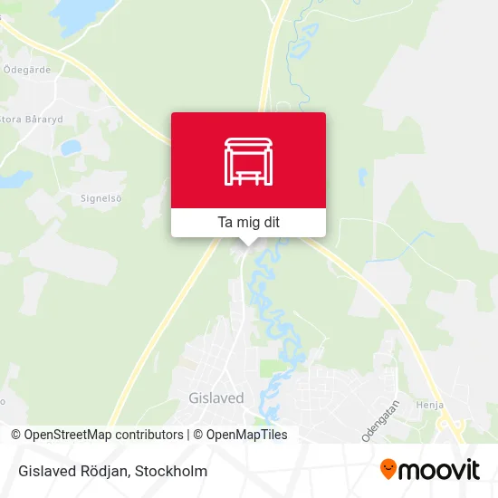 Gislaved Rödjan karta