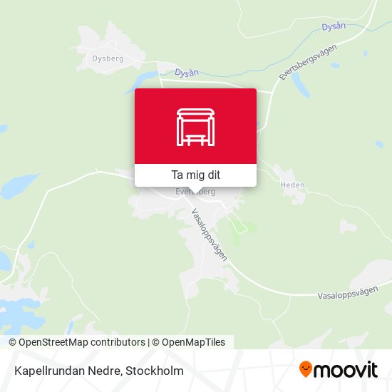 Kapellrundan Nedre karta