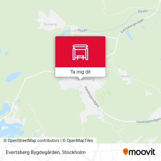 Evertsberg Bygdegården karta