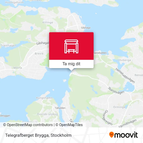 Telegrafberget Brygga karta