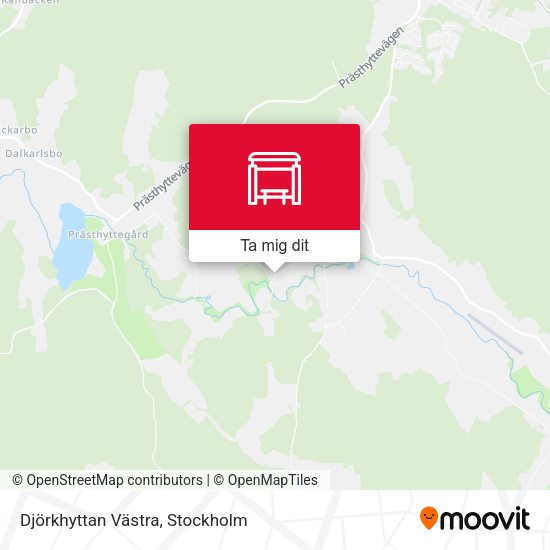 Djörkhyttan Västra karta