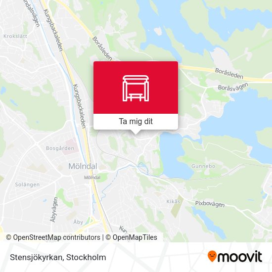 Stensjökyrkan karta