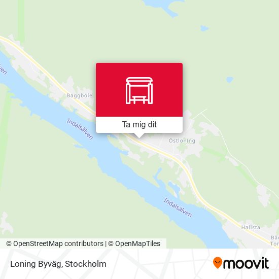 Loning Byväg karta
