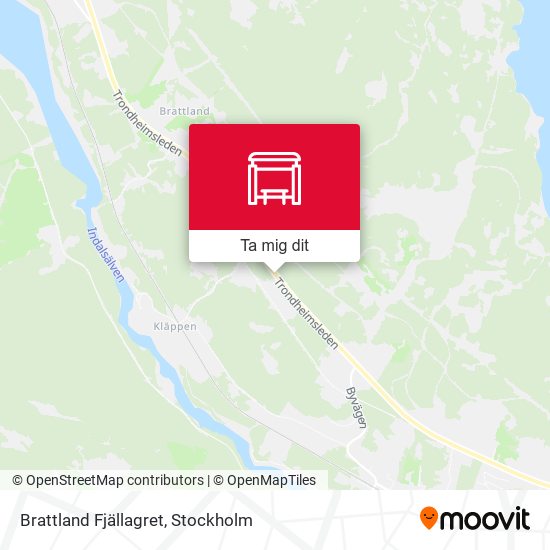 Brattland Fjällagret karta