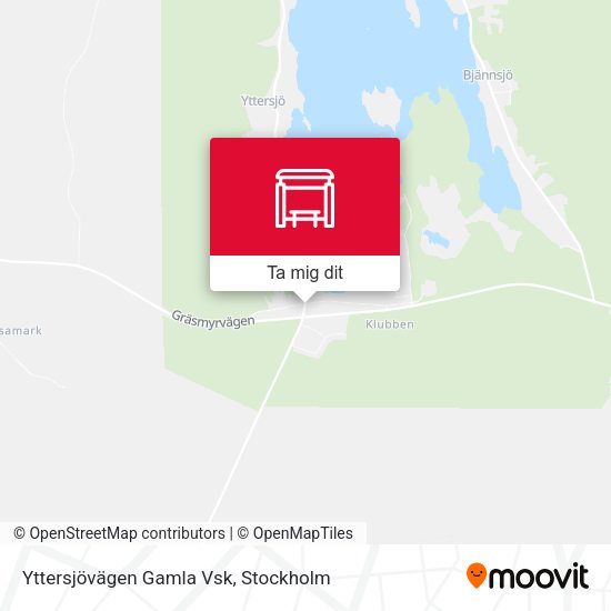 Yttersjövägen Gamla Vsk karta
