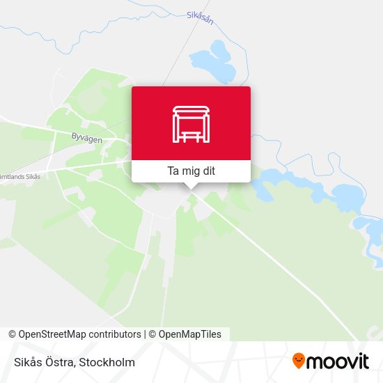 Sikås Östra karta