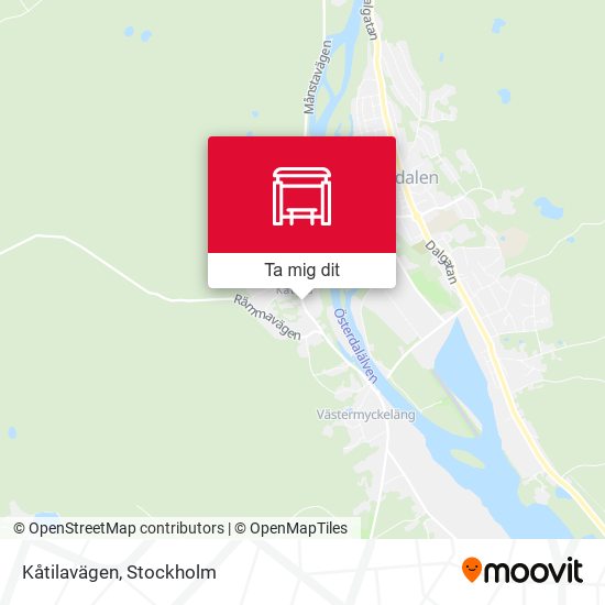Kåtilavägen karta