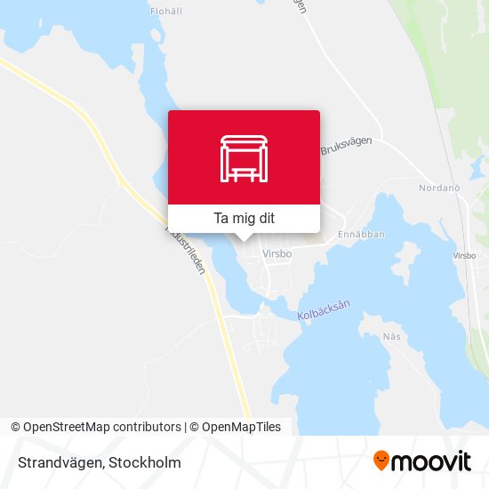 Strandvägen karta