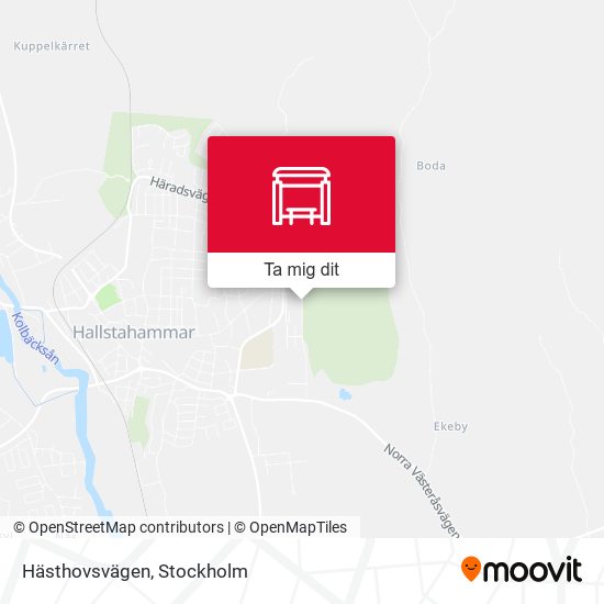 Hästhovsvägen karta