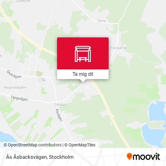 Ås Åsbacksvägen karta