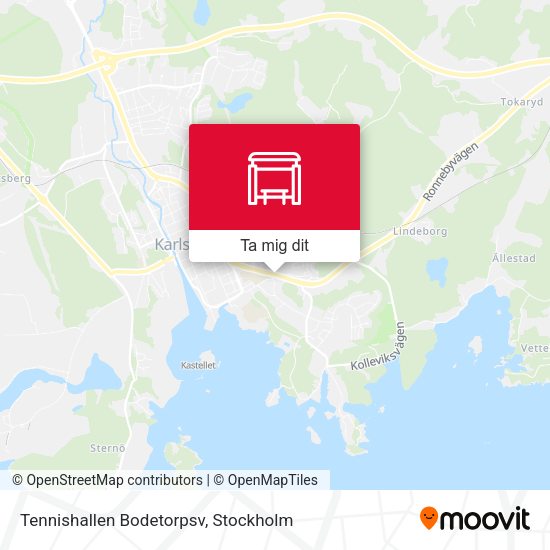 Tennishallen Bodetorpsv karta
