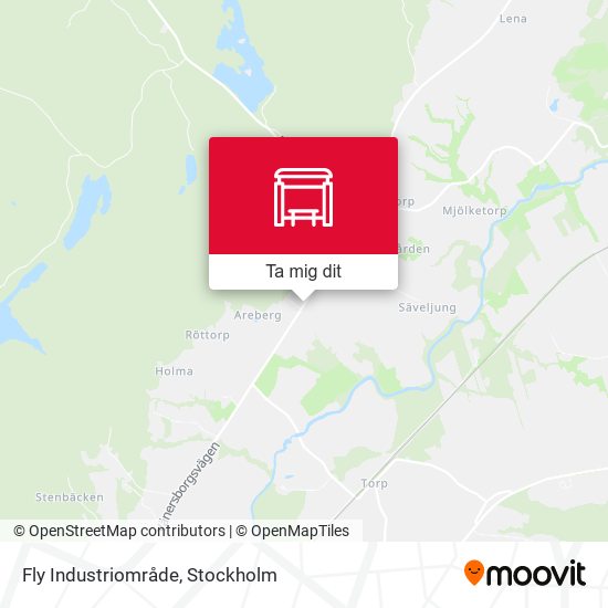 Fly Industriområde karta