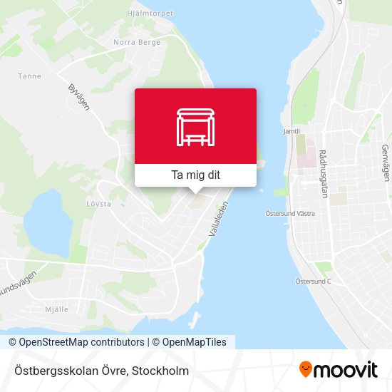 Östbergsskolan Övre karta