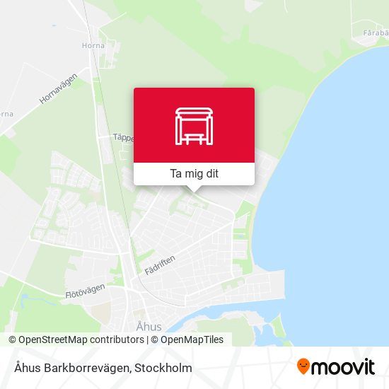 Åhus Barkborrevägen karta