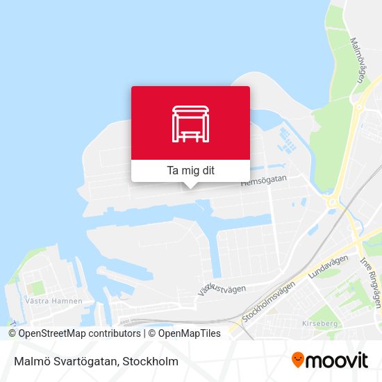 Malmö Svartögatan karta