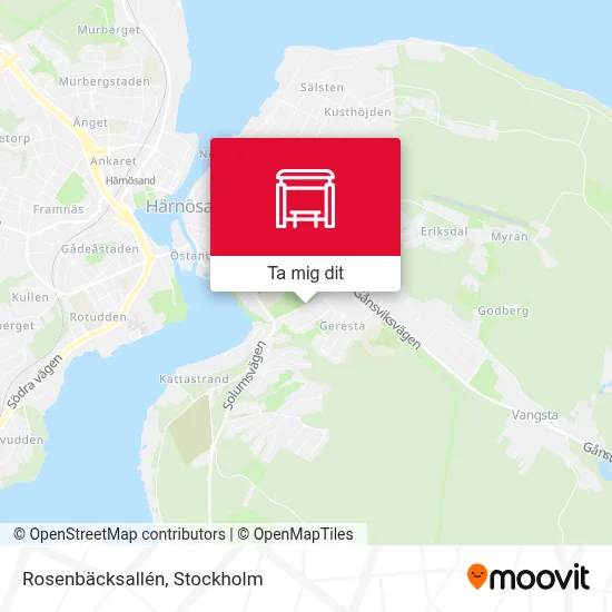 Rosenbäcksallén karta