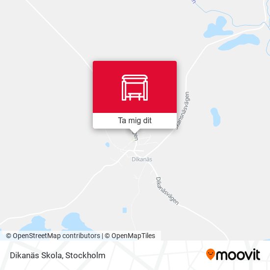 Dikanäs Skola karta