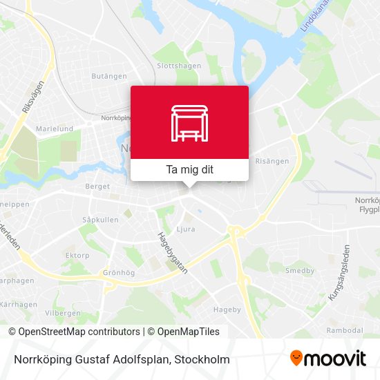 Norrköping Gustaf Adolfsplan karta