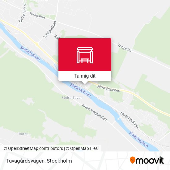 Tuvagårdsvägen karta