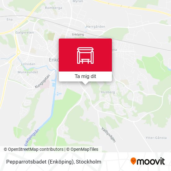 Pepparrotsbadet (Enköping) karta