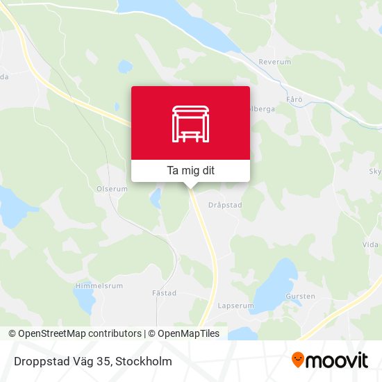 Droppstad Väg 35 karta