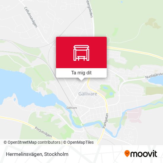 Hermelinsvägen karta