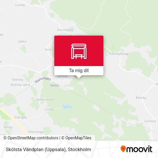 Skölsta Vändplan (Uppsala) karta