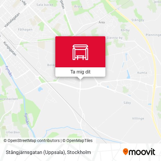 Stångjärnsgatan (Uppsala) karta