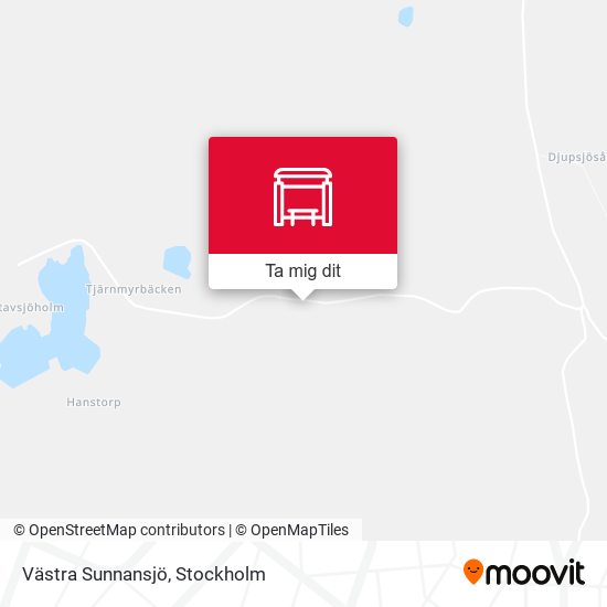 Västra Sunnansjö karta