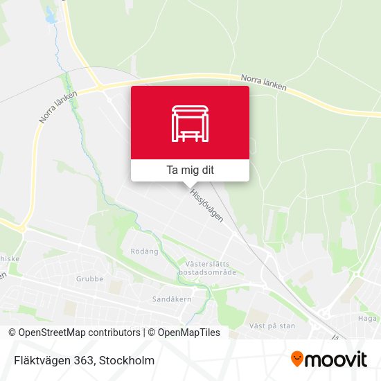 Fläktvägen 363 karta