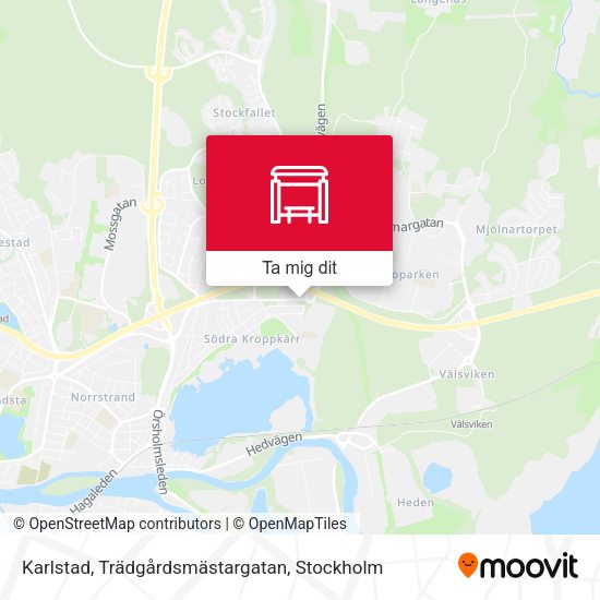 Karlstad, Trädgårdsmästargatan karta