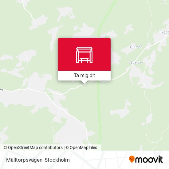 Mälltorpsvägen karta