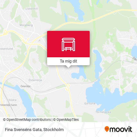 Fina Svenséns Gata karta