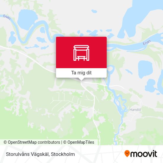 Storulvåns Vägskäl karta