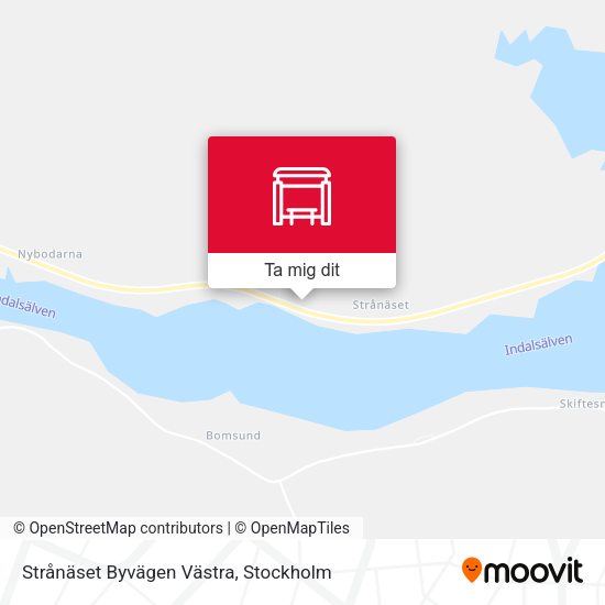Strånäset Byvägen Västra karta