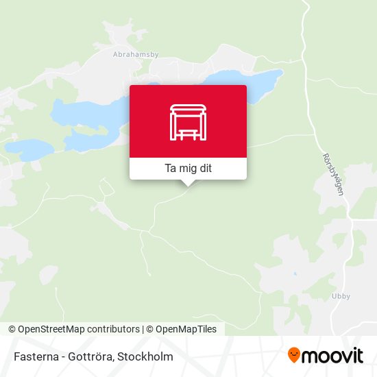 Fasterna - Gottröra karta