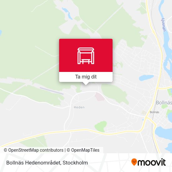 Bollnäs Hedenområdet karta
